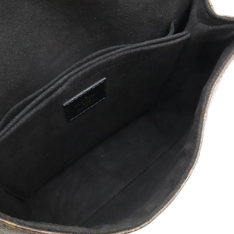 Louis Vuitton Monogram Epi Saint Michel Shoulder Bag Leather Noir Black M44030