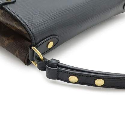 Louis Vuitton Monogram Epi Saint Michel Shoulder Bag Leather Noir Black M44030