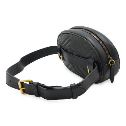 GUCCI Ggmarmont Belt Bag Body Bag Waist Bag Waist Pouch Quilted Leather Black