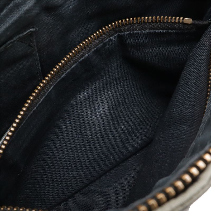 BALENCIAGA The Hip Shoulder Bag Crossbody Pochette Leather Dark Green Mila