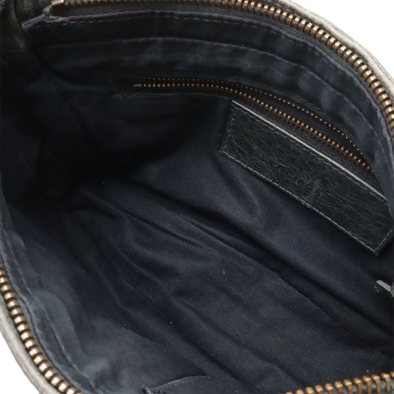 BALENCIAGA The Hip Shoulder Bag Crossbody Pochette Leather Dark Green Mila