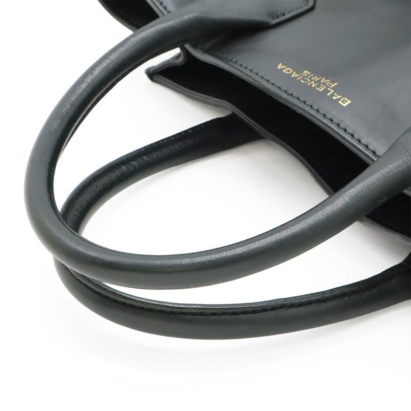 BALENCIAGA Padlock All Afternoon Handbag 2WAY Shoulder Bag Crossbody Leather