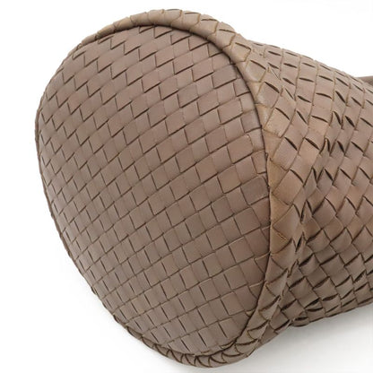 BOTTEGA VENETA Intrecciato Tote Bag Handbag Leather Pink Brown 225166