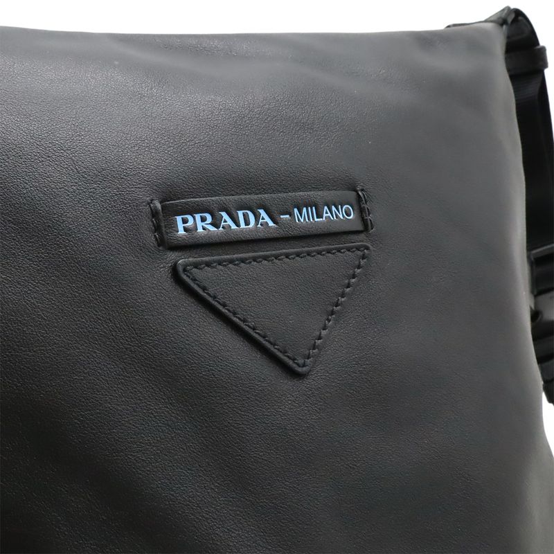 PRADA Shoulder Bag Crossbody Bag Crossbody Leather NERO Black 2vy003