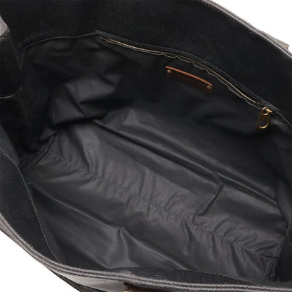 BOTTEGA VENETA Marco Polo Tote Bag PVC Leather Dark Brown Black 222499
