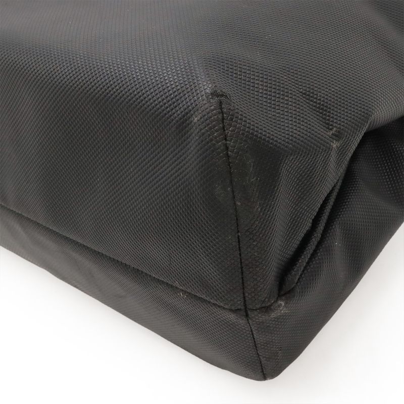 BOTTEGA VENETA Marco Polo Tote Bag PVC Leather Dark Brown Black 222499