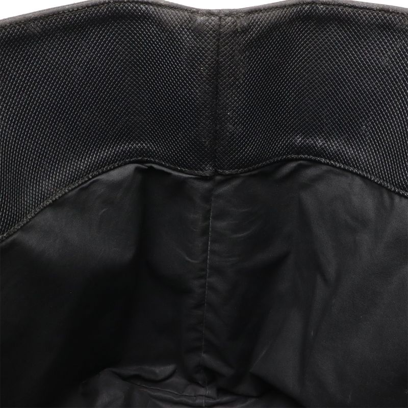 BOTTEGA VENETA Marco Polo Tote Bag PVC Leather Dark Brown Black 222499