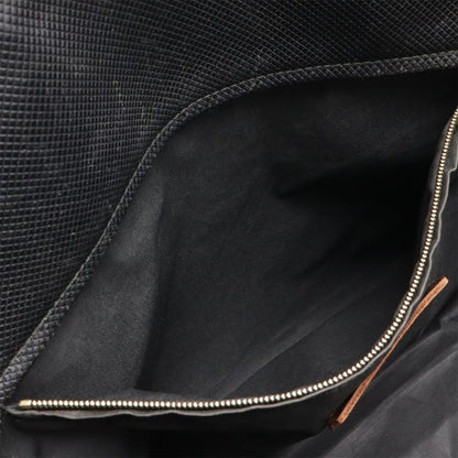 BOTTEGA VENETA Marco Polo Tote Bag PVC Leather Dark Brown Black 222499