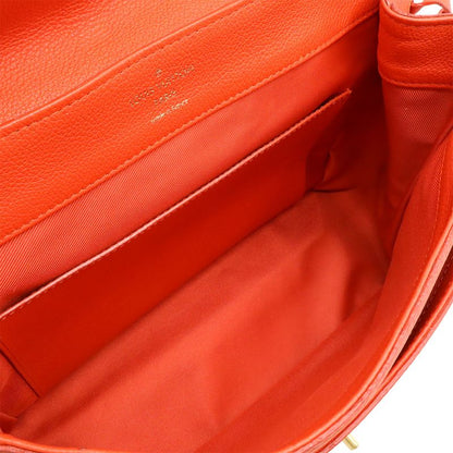 Louis Vuitton Rockmi-pm Handbag One Handle Leather Orange Red Black M50360