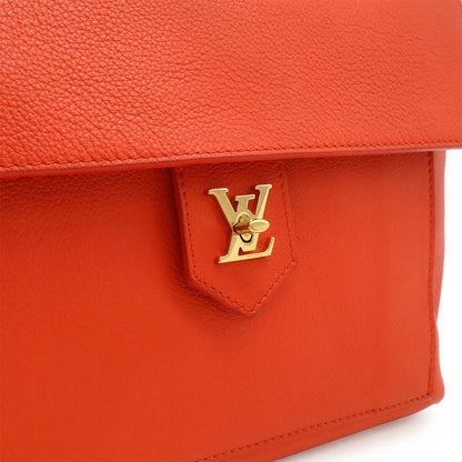 Louis Vuitton Rockmi-pm Handbag One Handle Leather Orange Red Black M50360