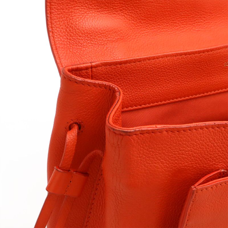 Louis Vuitton Rockmi-pm Handbag One Handle Leather Orange Red Black M50360