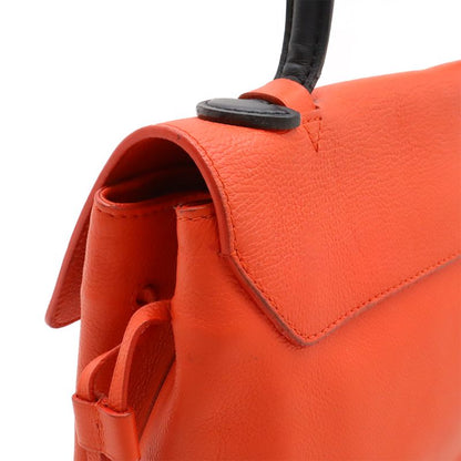 Louis Vuitton Rockmi-pm Handbag One Handle Leather Orange Red Black M50360