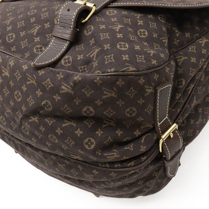 Louis Vuitton Monogram Mini Lin Saumur XL Shoulder Bag Crossbody Canvas Leather