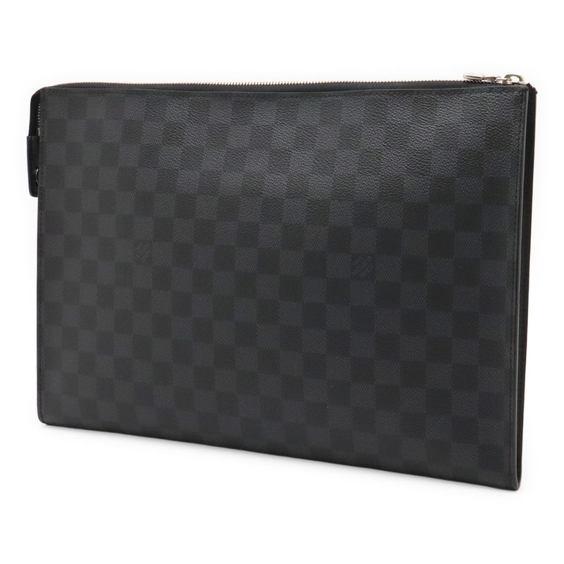 Louis Vuitton Damier Graphite Pochette 24H Second Bag Clutch Bag N40481