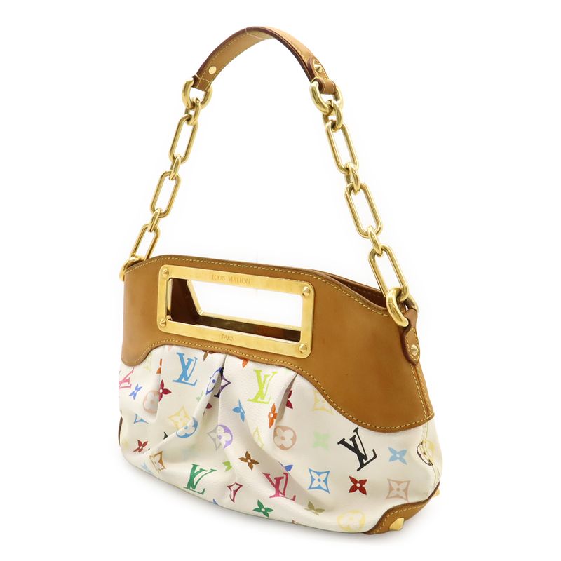 Louis Vuitton Monogram Multicolor Judy PM Handbag 2WAY Shoulder Bag One