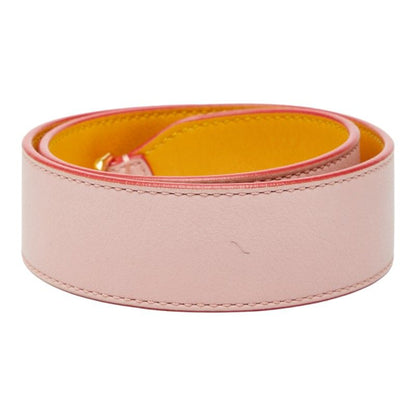 FENDI Strap Yue - Long Logo Pink Yellow - Leather Women's FENDI