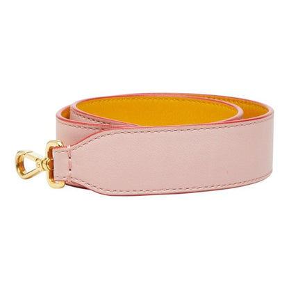 FENDI Strap Yue - Long Logo Pink Yellow - Leather Women's FENDI