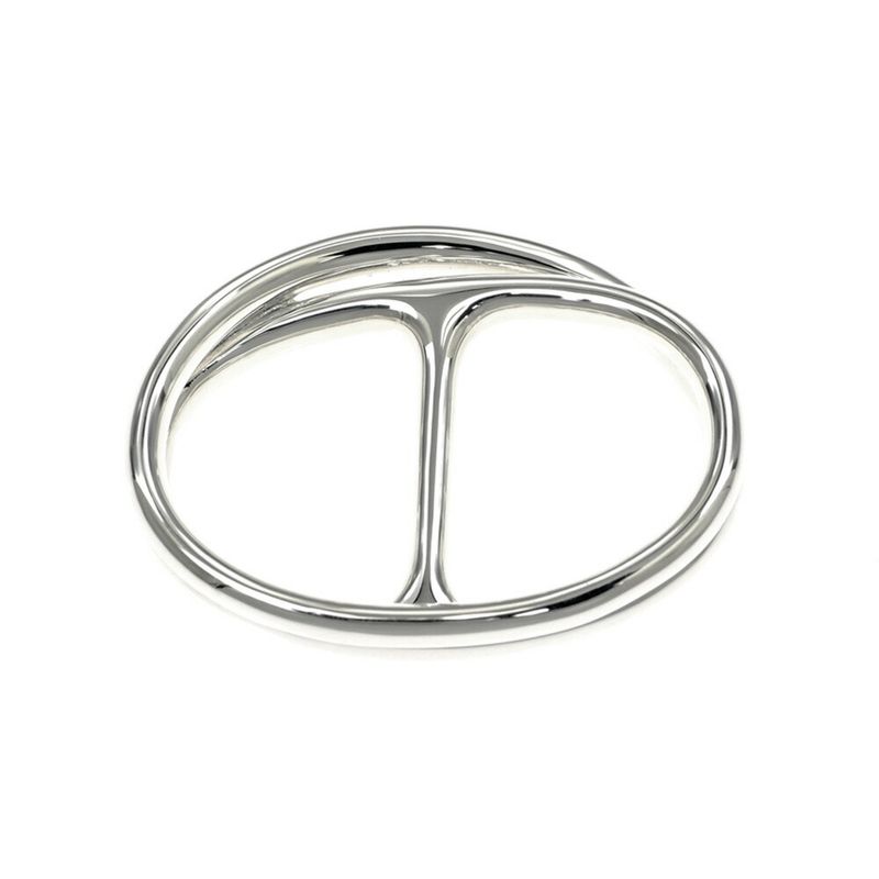 HERMES Chaine D'ancre Punk Double Ring Size 53 Ag925 Silver - Men's