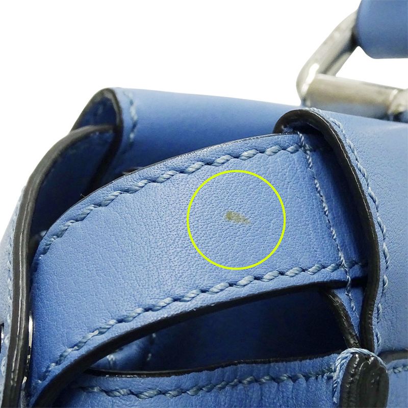 FENDI Bag Women's Brand Handbag Shoulder Bag 2way Leather Pea Cub Regular Blue