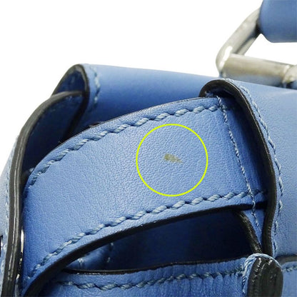 FENDI Bag Women's Brand Handbag Shoulder Bag 2way Leather Pea Cub Regular Blue