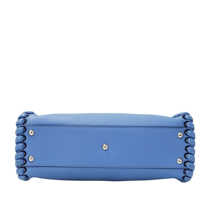 FENDI Bag Women's Brand Handbag Shoulder Bag 2way Leather Pea Cub Regular Blue