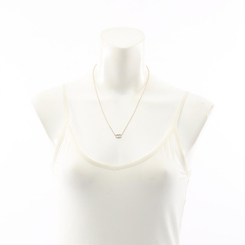 DIOR Necklace CD Logo GP Necklace Ladies Used A
