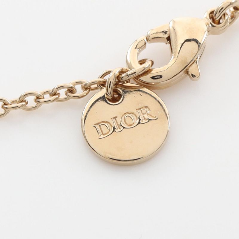 DIOR Necklace CD Logo GP Necklace Ladies Used A