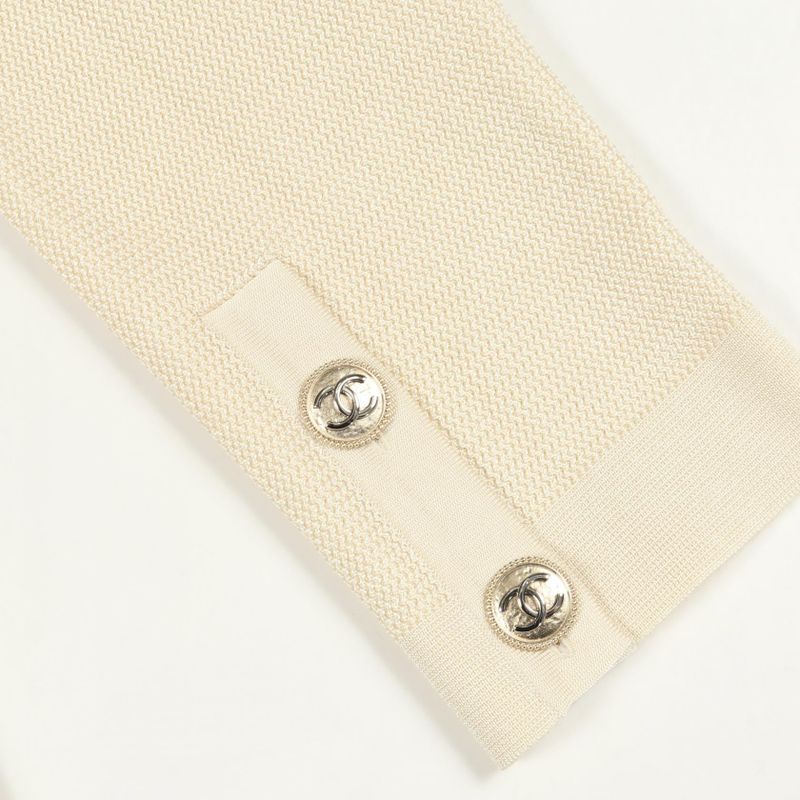 CHANEL Cardigan Coco Mark Button Ivory - Other Cardigan Ladies Used A
