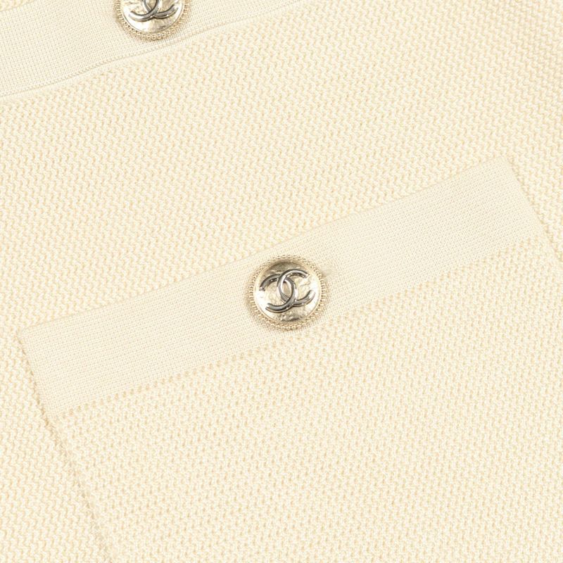 CHANEL Cardigan Coco Mark Button Ivory - Other Cardigan Ladies Used A