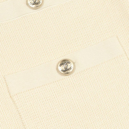 CHANEL Cardigan Coco Mark Button Ivory - Other Cardigan Ladies Used A