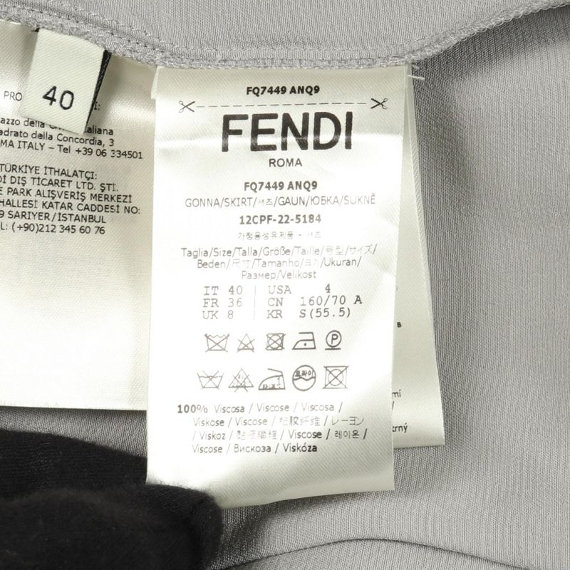 FENDI Skirt Rayon Skirt Ladies Used A