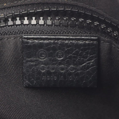 GUCCI Shoulder Bag GG Pattern 449183 Black Nylon Leather Shoulder Bag Unisex
