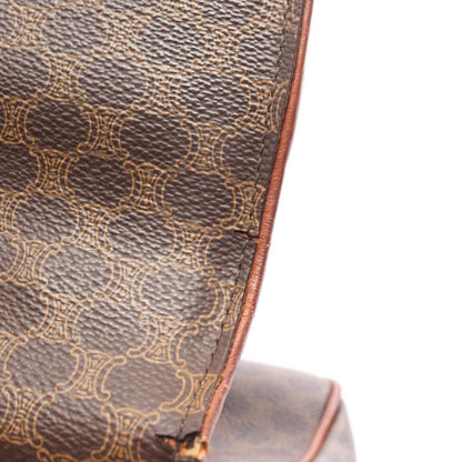 Seri-nu CELINE Handbag Macadam Da-ninebrown Pvcko-ting cambervinegar Leather Carriageh