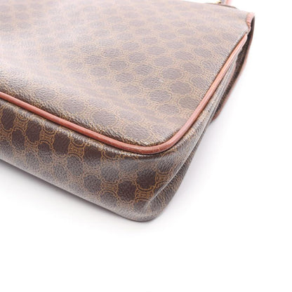 Seri-nu CELINE Handbag Macadam Da-ninebrown Pvcko-ting cambervinegar Leather Carriageh