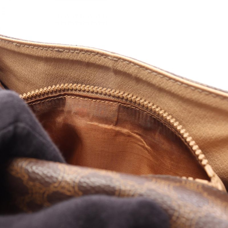 Seri-nu CELINE Handbag Macadam Da-ninebrown Pvcko-ting cambervinegar Leather Carriageh
