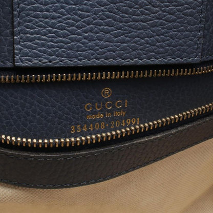 GUCCI Tote Bag Swing 354408 Purple Blue- Leather Swing Medium Ladies Used B