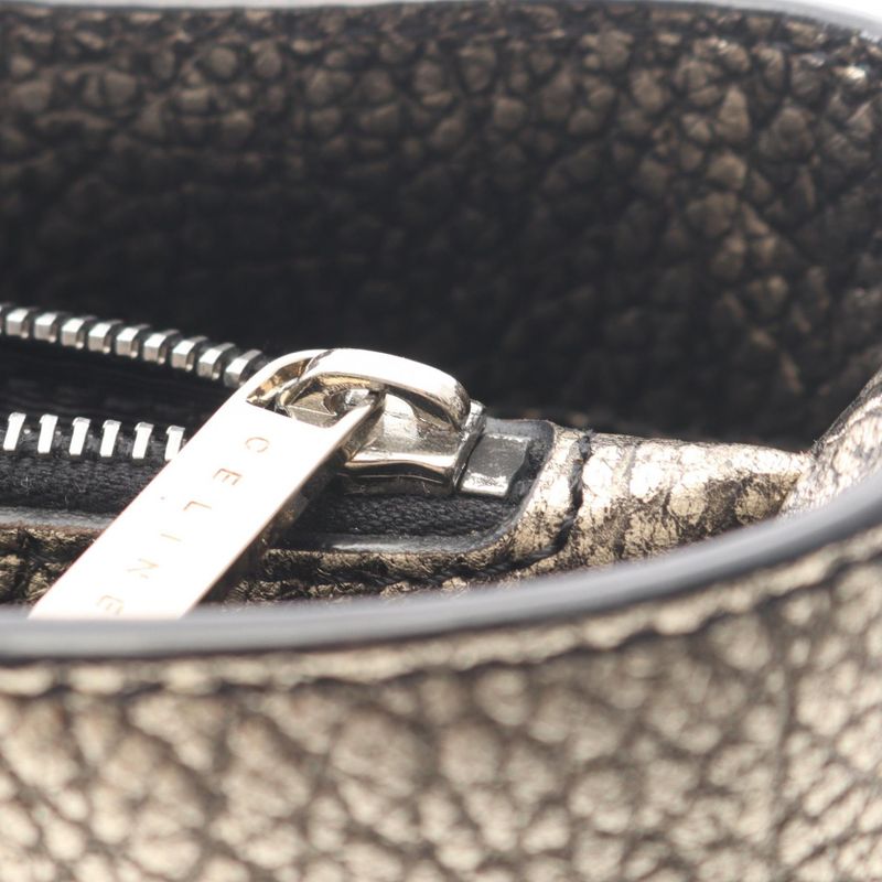 CELINE Handbag Boogie Bag Gold Black Leather Boogie Bag Ladies Used B