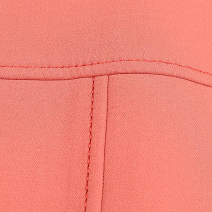 HERMES Stainless Color Coat Serie Button Wool Coat Ladies Used A