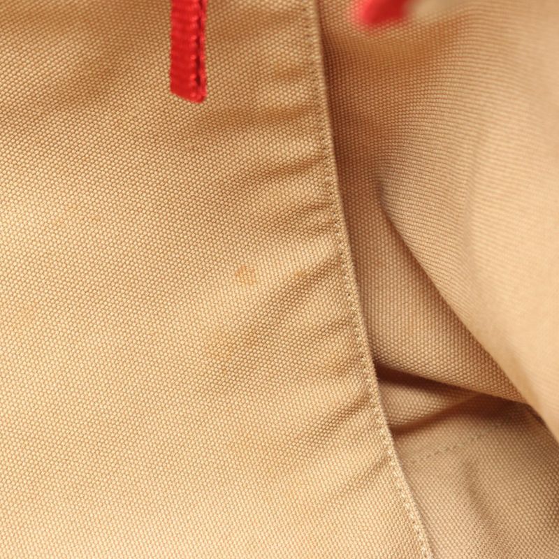 PRADA Sport Linea Rossa Tote Bag 4va367 Beige Red Canvas Tote Bag Ladies Used A