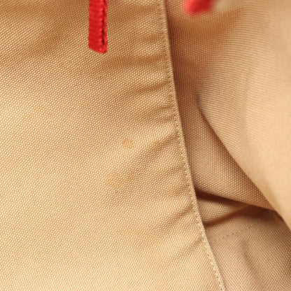 PRADA Sport Linea Rossa Tote Bag 4va367 Beige Red Canvas Tote Bag Ladies Used A