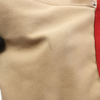 PRADA Sport Linea Rossa Tote Bag 4va367 Beige Red Canvas Tote Bag Ladies Used A