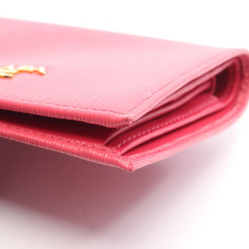 PRADA Bifold Wallet Vitello MOVE BI Imv204 Pink Leather Bifold Wallet Ladies