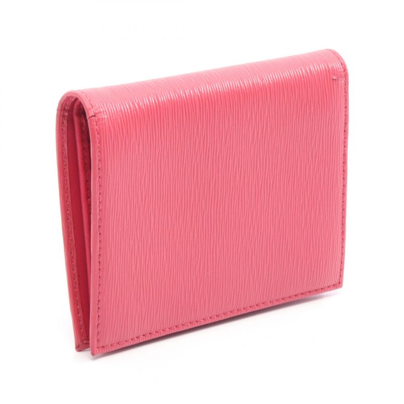 PRADA Bifold Wallet Vitello MOVE BI Imv204 Pink Leather Bifold Wallet Ladies