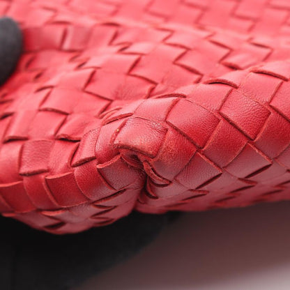 BALENCIAGA Tote Bag Intrecciato 179635 Red Leather Intrecciato Tote Bag Women's