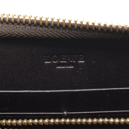 LOEWE Round Long Wallet Anagram Light Brown Leather Anagram Round Long Wallet