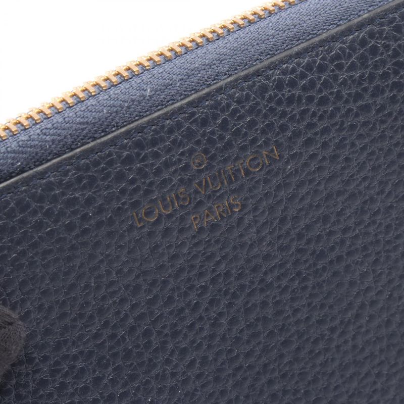 Louis Vuitton Lshape Zipper Long Wallet Portefeuille Comet Blue-marine M68582