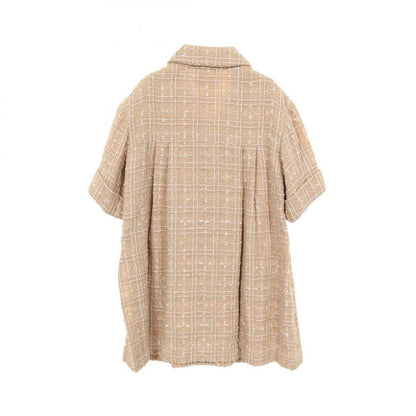 CHANEL Dress Coco Mark Button Nylon Tweed Dress Women's Used A