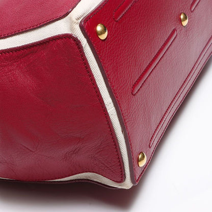 Saint Laurent Yves Handbag Muse Two Leather Canvas