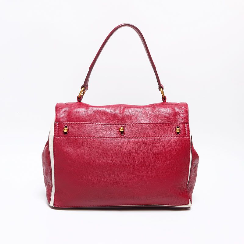 Saint Laurent Yves Handbag Muse Two Leather Canvas