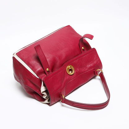 Saint Laurent Yves Handbag Muse Two Leather Canvas